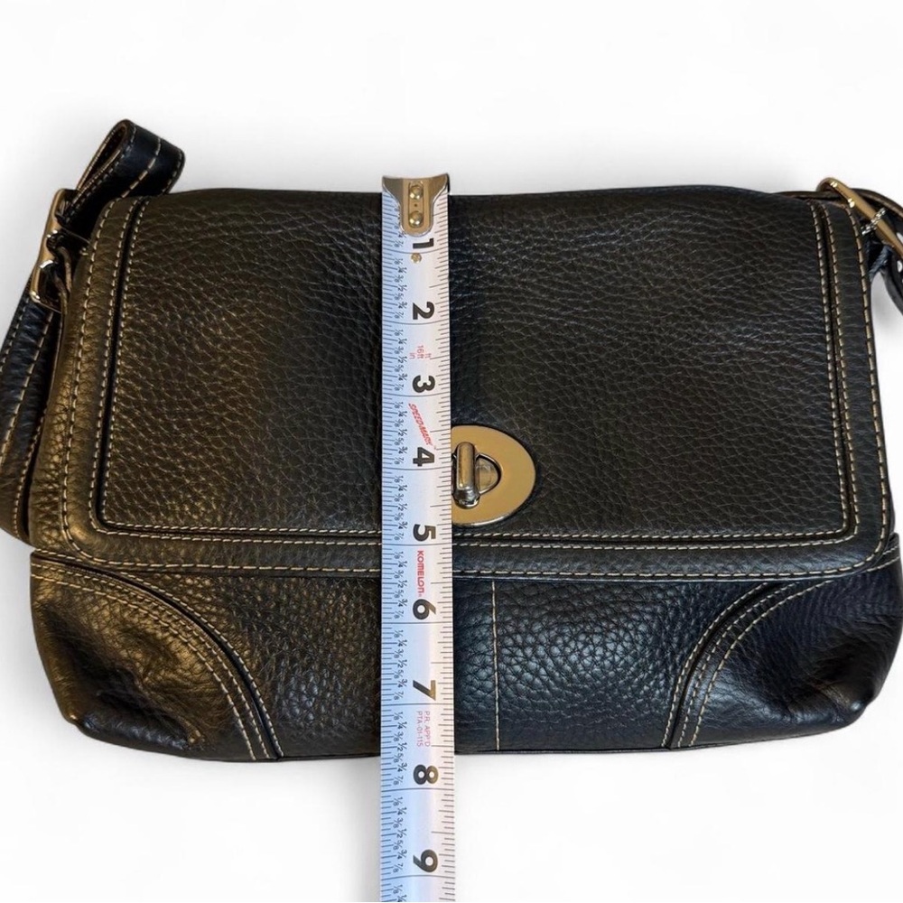 Coach Black Pebbled Leather shoulder Bag - Picture 6 of 10